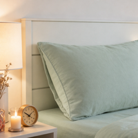 Parure de lit 4 pièces en pur coton 400TC, respirante, anti-boulochage, unie et rayée, avec drap plat et housse de couette (sans garnissage)