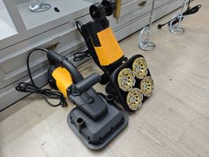 Meilleure vente, meuleuse à béton industrielle multifonction 2200w, 4 têtes, portative, avec garde-corps anti-poussière - Product Image 2