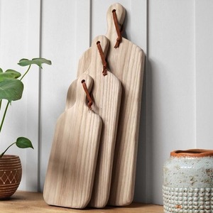 Hot Selling Kitchen Utensil Custom Rectangular <b>Shaped</b> Mango Wood Butcher Board Cutting Board Modern Design in Natural Color - Product Image 4