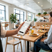 Terminal de paiement biométrique mobile Android 15 avec lecteur de codes QR par reconnaissance veineuse palmaire, imprimante thermique, IC, NFC, bande magnétique et SDK pour intérieur