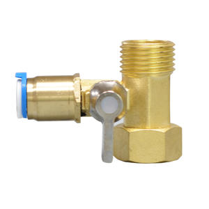 Raccord en T en cuivre pur avec robinet à bille et raccord rapide pour robinet de cuisine - Product Image 5