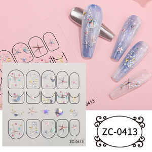 Mignon Animal Ours Lapin Chat Griffe Ballet Nail Art Décoration Marine Elements-3D Fruit Pêche Cerise Nail Stickers PET Material - Product Image 3
