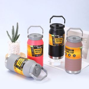 Customized Logo Water Jugs 40oz 53oz Insulated Ice Buckets Vacuum Double Wall Sport Wide Mouth Stainless Steel Water <b>Bottles</b> - Product Image 1