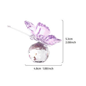 بيع بالجملة زخرفة فراشة كريستال ملونة أخرى هدية الزفاف - Product Image 5