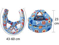 Casque de sécurité anti-collision en éponge de coton léger réglable pour chapeau de protection de couverture de couronne de bébé