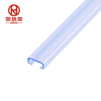 Profilé en PVC transparent extrudé, matériau résistant à la chaleur, profilé en PVC souple et dur co-extrudé