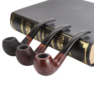 Erliao Traditional Pipes For Smoking Fashion Design Handmade Wood Pipes High Grade Smoking Pipe Wood