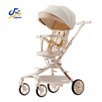 Poussette bébé pliable légère et haute, poussette bébé compacte et portable avec un design facile à plier