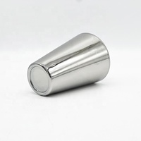 Bouteille diffuseur de parfum en verre conique 100ml 200ml 500ml avec bouchon à vis électroplaqué argent, or, cuivre, couleur personnalisée, pour parfum d'ambiance
