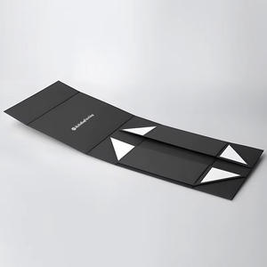 JeyBox Fabrik Großhandel Kundenspezifisch Bedruckte Handgefertigte Luxus Starre Karton Schwarz Schlichte Leere Magnetverschluss Geschenkbox - Product Image 6