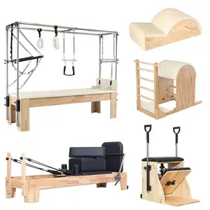 पिलेट्स स्टूडियो बॉडी रीडेटर सेट संतुलित पेशेवर योग फिटनेस लकड़ी घर के लिए मशीन बिस्तर कुर्सी उपकरण