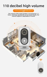 Hiện Đại Thông Minh Chuông Cửa Không Dây Cho Người Cao Tuổi Dài Phạm Vi Có Thể Sạc Lại Không Thấm Nước Khối Lượng Cao Nút Kỹ Thuật Số Cho Nhà Bệnh Viện - Product Image 6