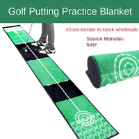 Jackson Custom Logo Indoor Mini-Golf-Trainingsmatte aus Nylon mit Putting-Grün-Teppich und Putter-Übungsfunktion