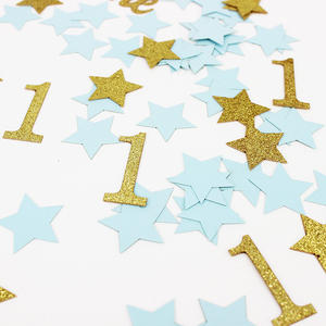 Décoration de <span class=keywords><strong>table</strong></span> pour le 1er <span class=keywords><strong>anniversaire</strong></span>, confettis « Twinkle Twinkle Little Star », premier <span class=keywords><strong>anniversaire</strong></span> de bébé garçon, numéro <span class=keywords><strong>1</strong></span>, lettre double face - Product Image 6