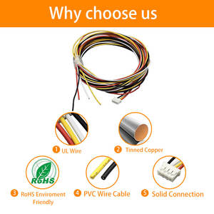 ชุดสายไฟแบบสองแถว PH2.0 พร้อมตัวล็อคสายทองแดง สำหรับเครื่องใช้ไฟฟ้าในบ้าน อุปกรณ์อิเล็กทรอนิกส์ สายไฟรถยนต์ - Product Image 5