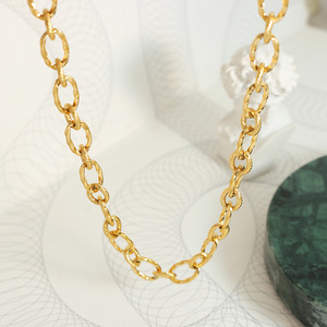 Hip <span class=keywords><strong>Hop</strong></span> Exagéré Plaqué Or <span class=keywords><strong>En</strong></span> Acier Inoxydable Chaîne Épaisse De Noël Collier Ras Du Cou Couple Bijoux collier <span class=keywords><strong>en</strong></span> acier inoxydable - Product Image 2