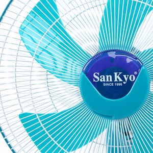 Blue / Grey Home Appliance Remote Control Wall Fan With LED Light UK / Type C Sankyo Wholesale Made in Vietnam - Product Image 3