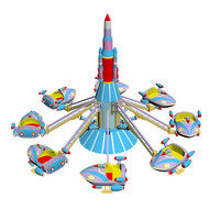 Parc D'attractions pas cher 16 Sièges Avion Forains Famille Manèges Auto-Contrôle Avion Jeux D'enfants À Vendre