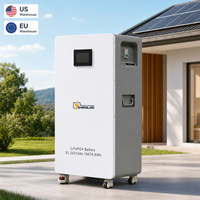 Batterie LiFePO4 16 kWh 51,2 V 314 Ah, 8000 cycles, système ESS domestique sur pied avec roulettes, supporte l'extension parallèle