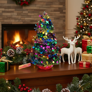 Décoration d'arbre de noël artificiel pré-éclairé de haute qualité 15 \ "12PCS/CS Métal debout moderne pour usage domestique extérieur personnalisé - Product Image 3