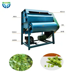 Green bean picker huller small aoybean harvester