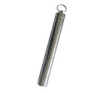 Weekly Pill Organizer <b>Aluminum</b> Holder 7 Day Small <b>Container</b> Metal Case for Travel (colorful Silver Black) - Product Image 4