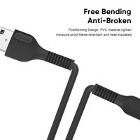 Cable de Carga Rápida Tipo C de 2.4A y 1.2M de Miccell, Cable de Datos para Teléfono Móvil de PVC, Económico, para iPhone 17 Pro Max