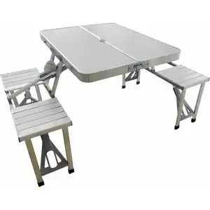 Table extensible d'extérieur personnalisée Table de Camping légère en Aluminium valise Portable pliante ensemble Table et chaise de pique-nique