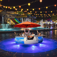 Bateau de barbecue en fibre de verre chinois Meierya M-028 de haute qualité, capacité de 500 kg pour 10 à 12 personnes, idéal pour les aventures lacustres