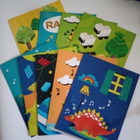 Dossier de présentation en papier léger personnalisé 23,7x30,5 cm, impression couleur, avec pochette longue séparée pour karaoké, vente en gros