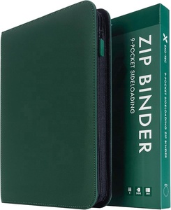 Classeur de cartes TCG en PU de qualité supérieure, 9 pochettes, 360 cartes, motif couleur personnalisé, fermeture éclair, pages à chargement latéral - Product Image 2