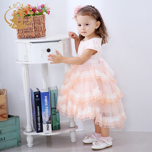 Vestidos <span class=keywords><strong>de</strong></span> encaje Vintage con mangas abullonadas para niñas, ropa <span class=keywords><strong>de</strong></span> encaje a rayas con mangas abullonadas, trajes <span class=keywords><strong>de</strong></span> boda para niñas, vestidos <span class=keywords><strong>de</strong></span> fiesta <span class=keywords><strong>de</strong></span> desfile en capas, ropa <span class=keywords><strong>de</strong></span> cola <span class=keywords><strong>de</strong></span> bebé - Product Image 5