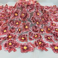 Vente Directe Usine Nouveau Style 2026 Tissu en Dentelle Perlée de Haute Qualité à Motifs Floraux pour Robe de Mariée et de Soirée Broderie Informatique en Maille