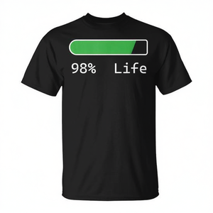 T-shirt Life Percentage, cadeau d'anniversaire de 98 ans pour hommes et femmes, taille adulte S à XXL - Product Image 2