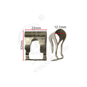 Clip de fixation en acier en forme de U pour câble de frein à main, modèle J344, 22 mm x 32 mm, pour une installation facile - Product Image 1