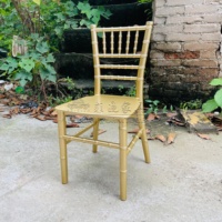 Chaises de fête chiavari à prix d'usine pour ensemble de chaises de salle à manger pour banquet de douche de bébé