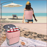 LIHENG 16L Sac à dos isolé pour l'extérieur avec design étanche Grande capacité de pique-nique isolé avec sac de glace