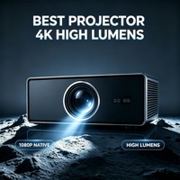 Projecteur auto-ajustable, meilleur projecteur 4K haute luminosité pour home cinéma, projecteur FHD 1000 ANSI, projecteur Wifi Smart TV