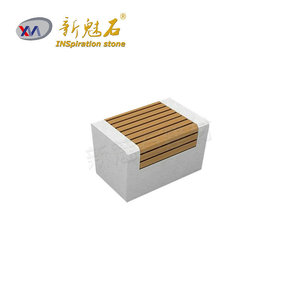 Nuevo Banco Modular Magic Stone de Hormigón GRC para Exteriores, Asiento para Parque, Diseño Personalizado, Paisajismo Municipal - Product Image 3