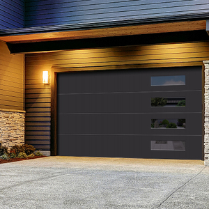 <span class=keywords><strong>Porte</strong></span> <span class=keywords><strong>de</strong></span> <span class=keywords><strong>garage</strong></span> <span class=keywords><strong>sectionnelle</strong></span> automatique en aluminium à panneaux sandwich modernes pour les maisons - Product Image 4