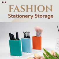 Étui à lunettes en silicone personnalisé, boîte de rangement portable pour lunettes souples, porte-stylos multicolores, porte-pinceaux de maquillage pour l'organisation du bureau