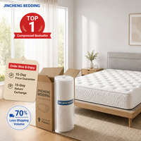 Matelas hybride à ressorts ensachés et Bonnel, design moderne, directement de l'usine, pour hôtels et écoles, options de logo et de taille personnalisées