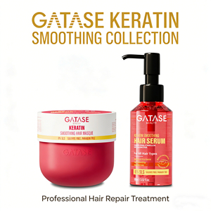 GATASE Set de Tratamiento Capilar Orgánico con Queratina para Fortalecer el Cabello, Reparación, <span class=keywords><strong>Anti</strong></span>-Rotura, Suavizante, Nutritivo, Champú, Acondicionador y Aceite - Product Image 3