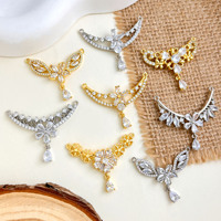 Pendentifs en cristal Resoul en forme de papillon, connecteurs breloques en cuivre, pendentifs CZ, bijoux élégants pour femmes