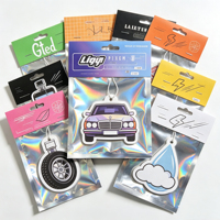 Diffuseur portable suspendu personnalisé pour voiture, désodorisant de luxe en carton avec logo, pour voiture