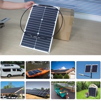 Panneau solaire semi-flexible Sunpower ETFE, prix pour l'alimentation des camping-cars, bateaux, voitures