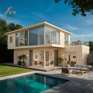 عبوة مسطحة فاخرة مكونة من 5 غرف نوم و 3 حمامات أو منزل حاوية 3 في 1 بطبقتين للفنادق والفيلات والمكاتب - Product Image 5