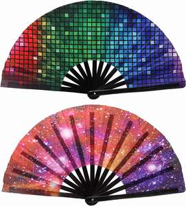 Custom Printed Logo Folding <b>Hand</b> <b>Fan</b> Wedding Bamboo <b>Hand</b> Held <b>Fan</b> - Product Image 5