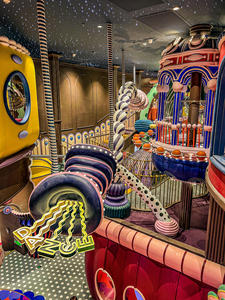 Château de jeu doux de luxe aux couleurs <span class=keywords><strong>pastel</strong></span> personnalisées avec fosse à balles et éclairage néon pour café pour enfants et aire de jeux intérieure, idéal pour les photos Instagram - Product Image 3