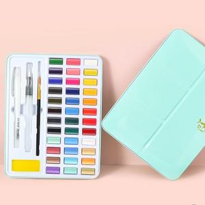 Kits <span class=keywords><strong>de</strong></span> peintures aquarelles solides concentrées <span class=keywords><strong>de</strong></span> qualité maître haut <span class=keywords><strong>de</strong></span> gamme 48 couleurs ensemble <span class=keywords><strong>de</strong></span> peinture nacrée d'art <span class=keywords><strong>aquarelle</strong></span> - Product Image 3